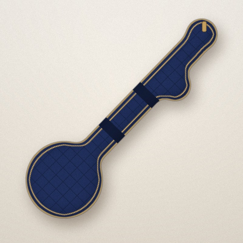 Quilted Veena Cover – Navy Blue